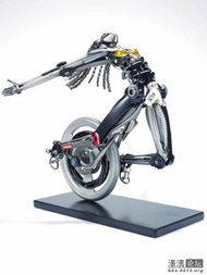 轮转之间的艺术 自行车配件的再生之美